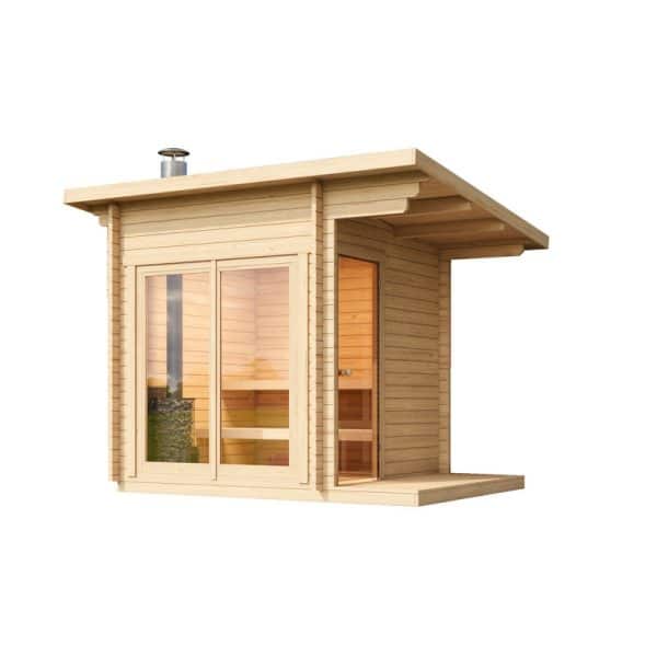 Halden XS sauna m/el-ovn inkl. overdækning